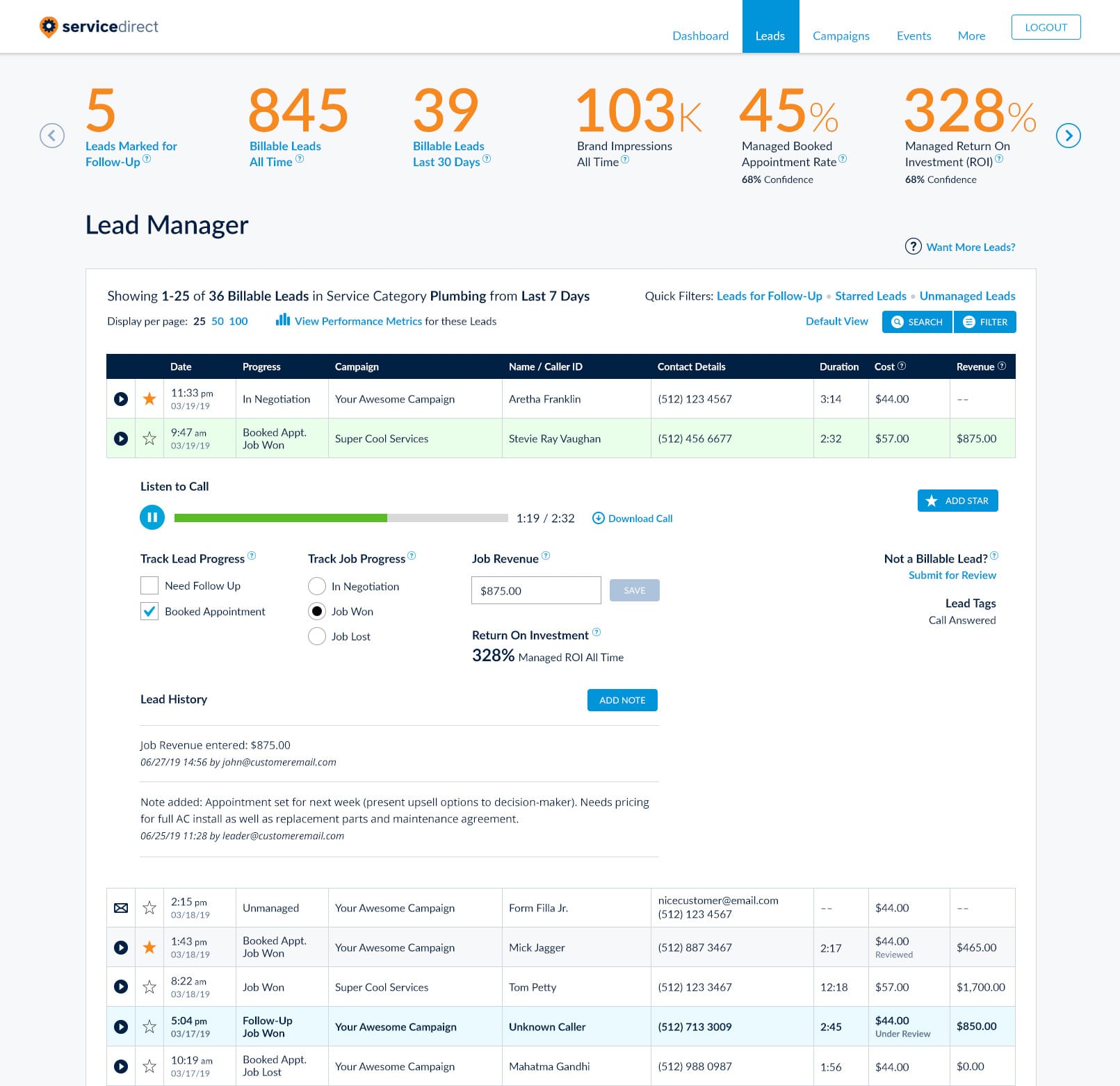 Turn more calls into customers with mySD Lead Manager