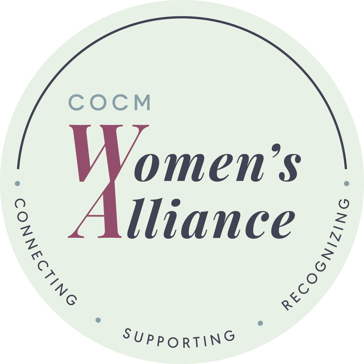 The COCM Women’s Alliance (Logo Above) is intending to present the Women’s Leadership award annually to a member of the higher education community.