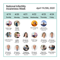 RMA of Connecticut to offer several online events in honor of National Infertility Awareness Week (NIAW)