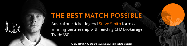 Australian cricket legend Steve Smith teams with leading CFD brokerage Trade360