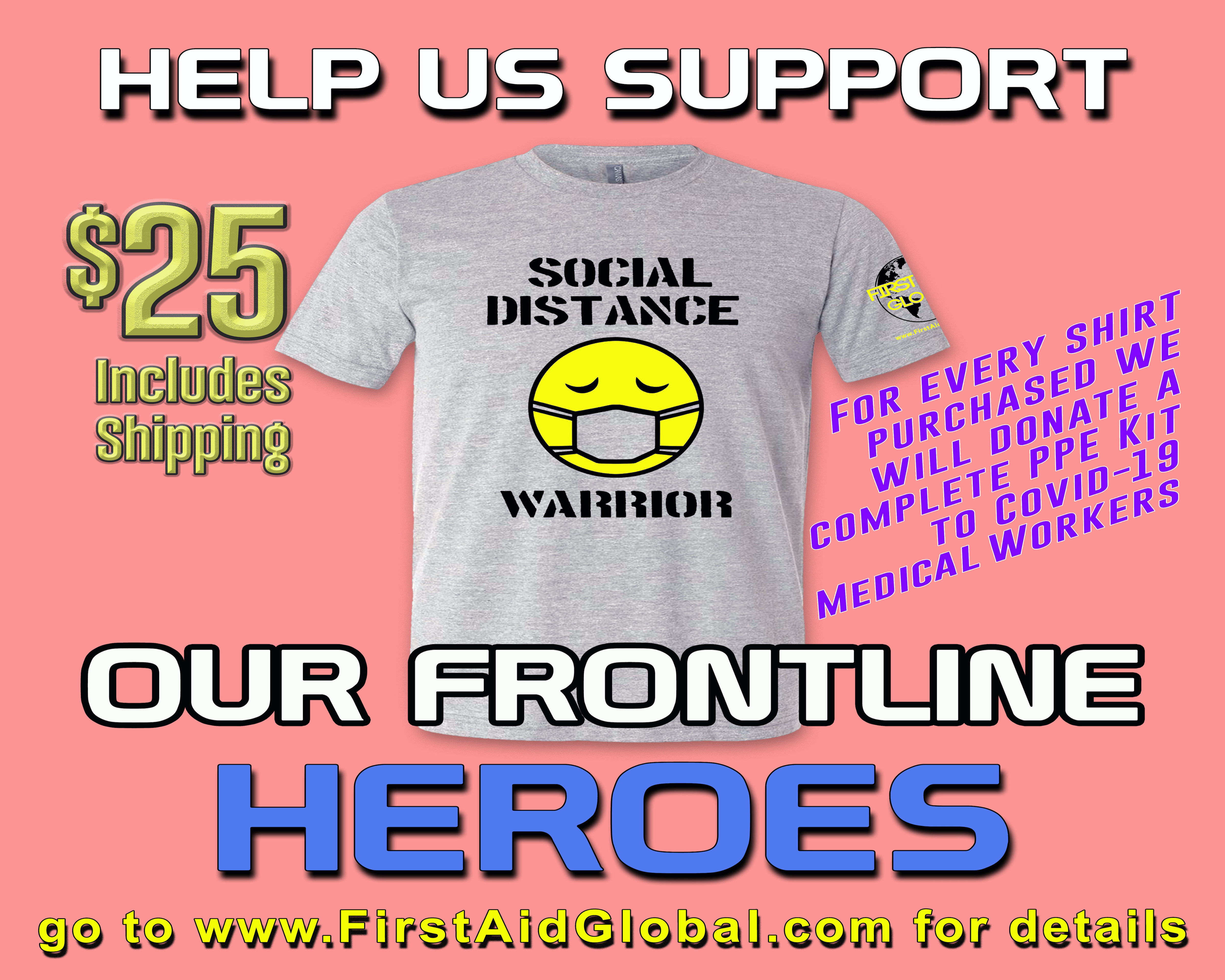 Purchase a T-shirt, donate a PPE