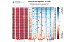 Graph shows social distancing index by state