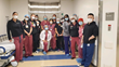 ER team at Zuckerberg Hospital thanking "It Takes A Village" for mask donation