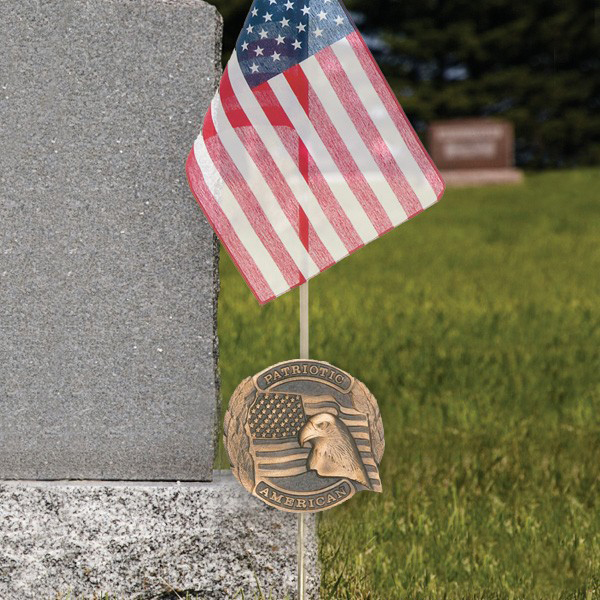 Military Grave Markers, also known as Cemetery Markers, are displayed near graves of fallen heroes to honor the memory of their sacrifice.