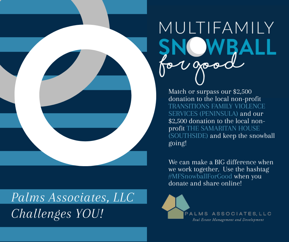 Palms Associates Matches Drucker + Falk's Multifamily Snowball for Good Challenge