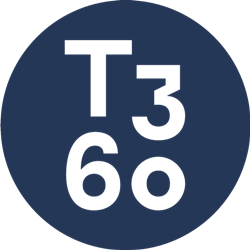T3 Sixty Logo Dark Blue