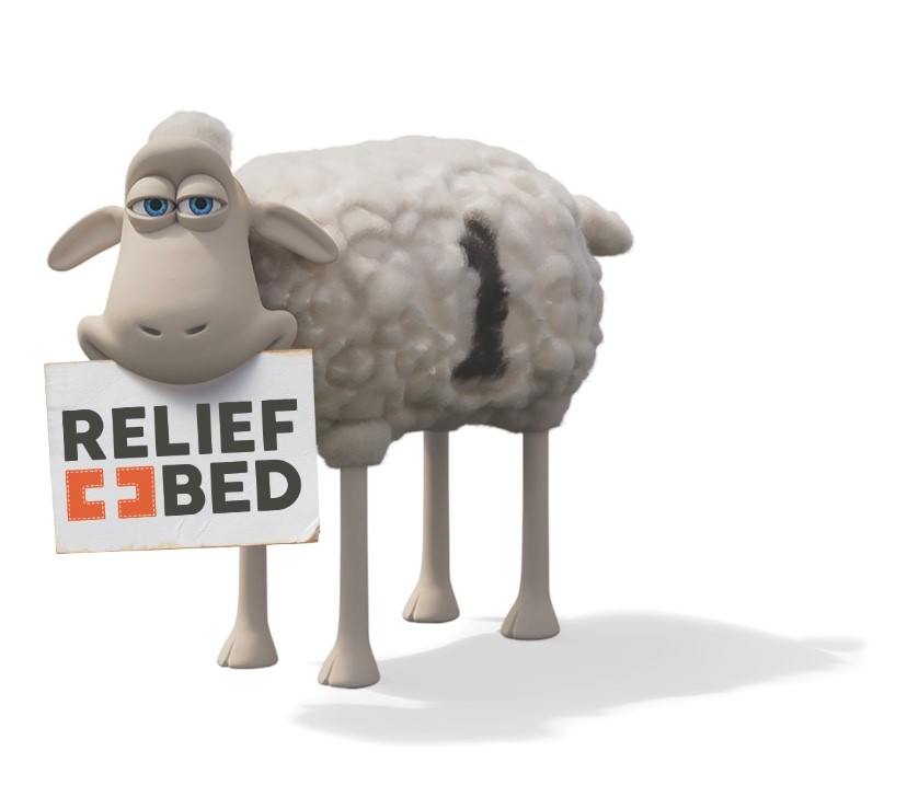 Serta Sheep Holding Relief Bed Sign