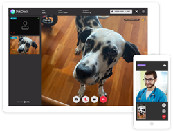 Veterinary clinics can now connect with clients and patients with secure Video Chat from PetDesk.