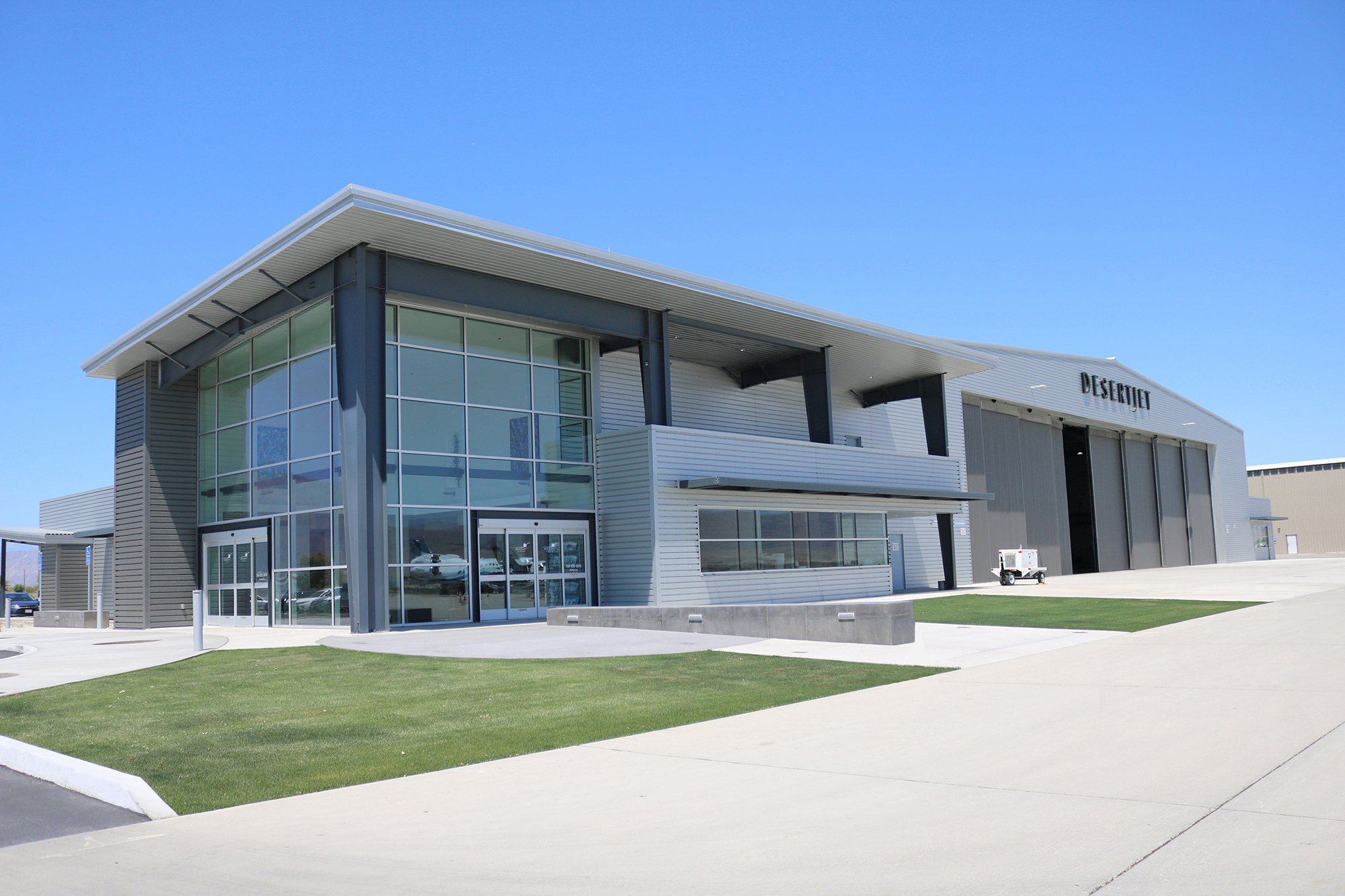 Desert Jet's brand-new, state-of-the-art FBO facility, Desert Jet Center at KTRM