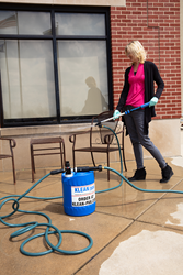 KLEAN/pak disinfects patio furniture