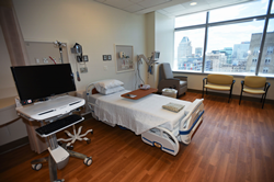 Image from Mercy's newly constructed Bunting Center 17th floor acute care unit.