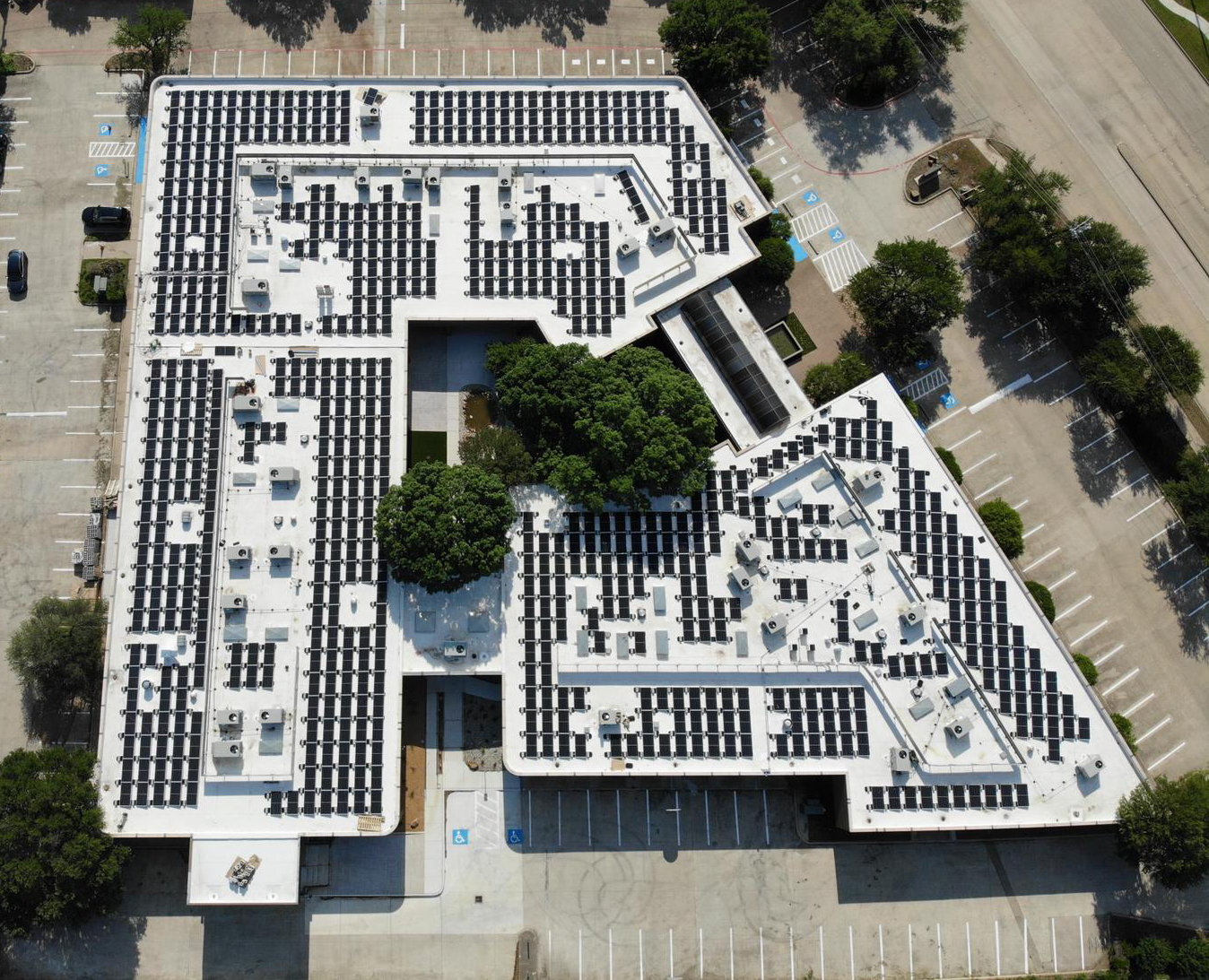 Hexa Coworking Solar Panel Farm (Richardson, TX)