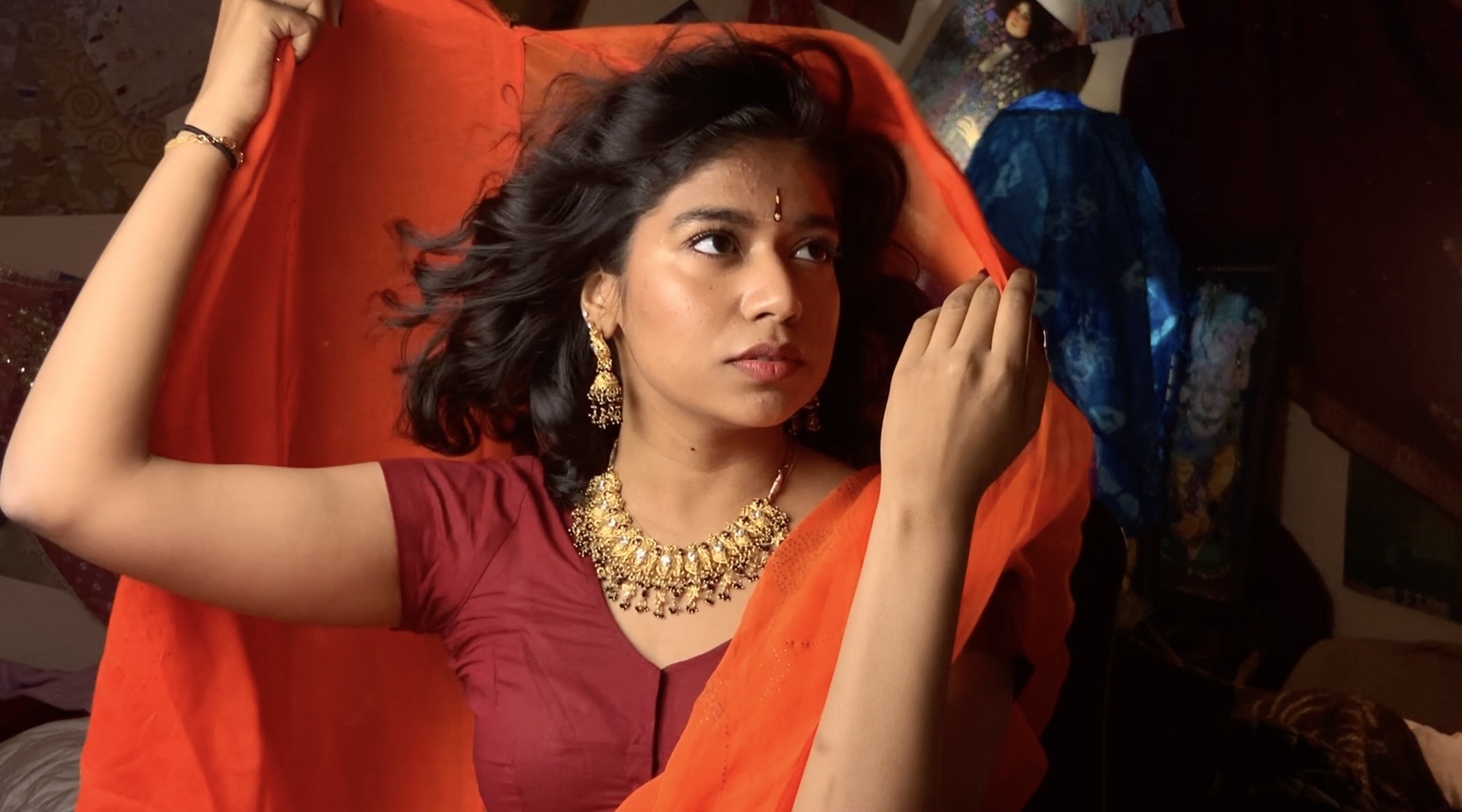 Prathi Srinivasan as Sandhya, the protagonist of the new web series "Bollyweird"