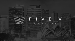 Five V Capital logo on a greyscale background