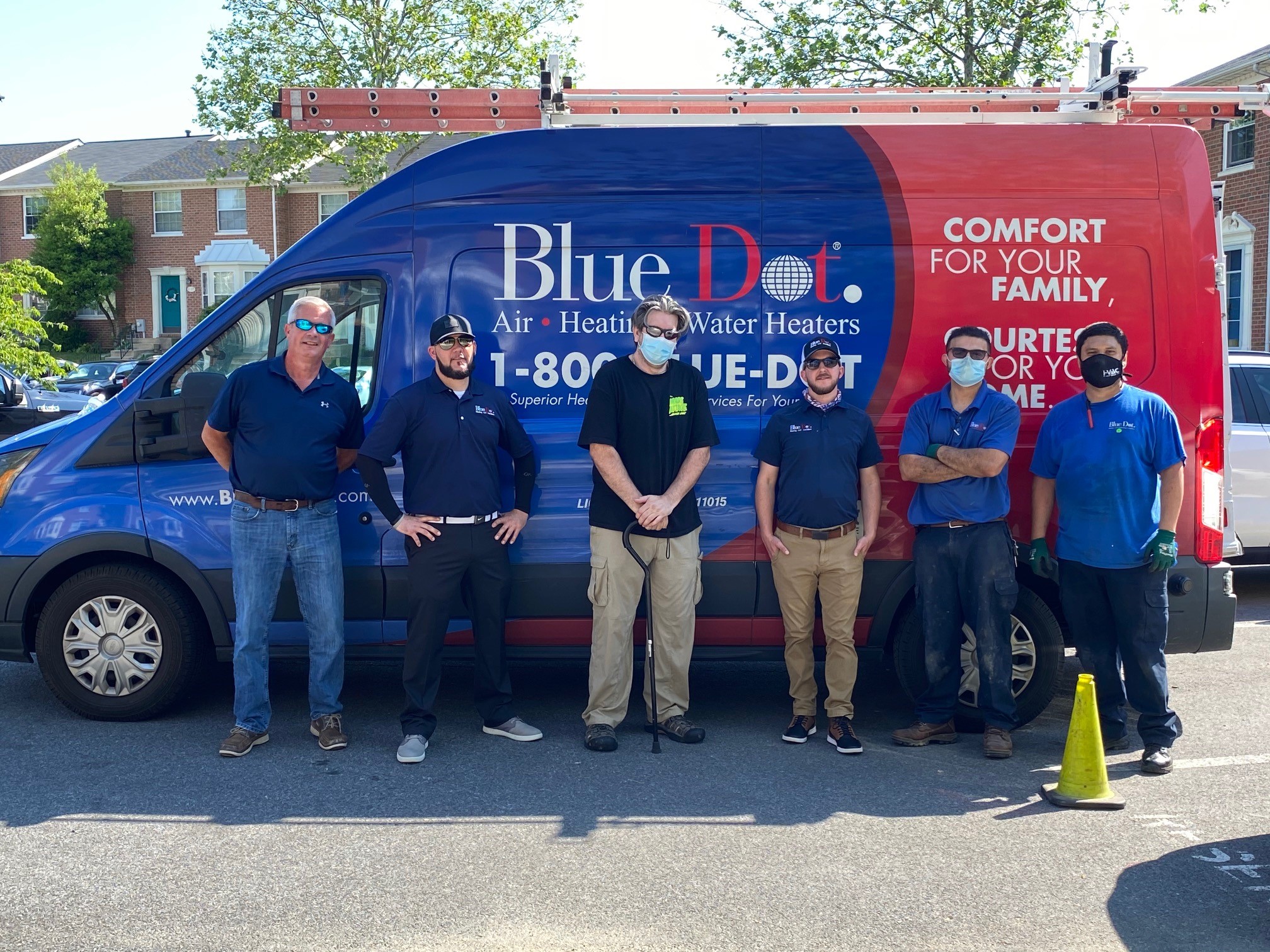 Team Members from Blue Dot Services of Maryland