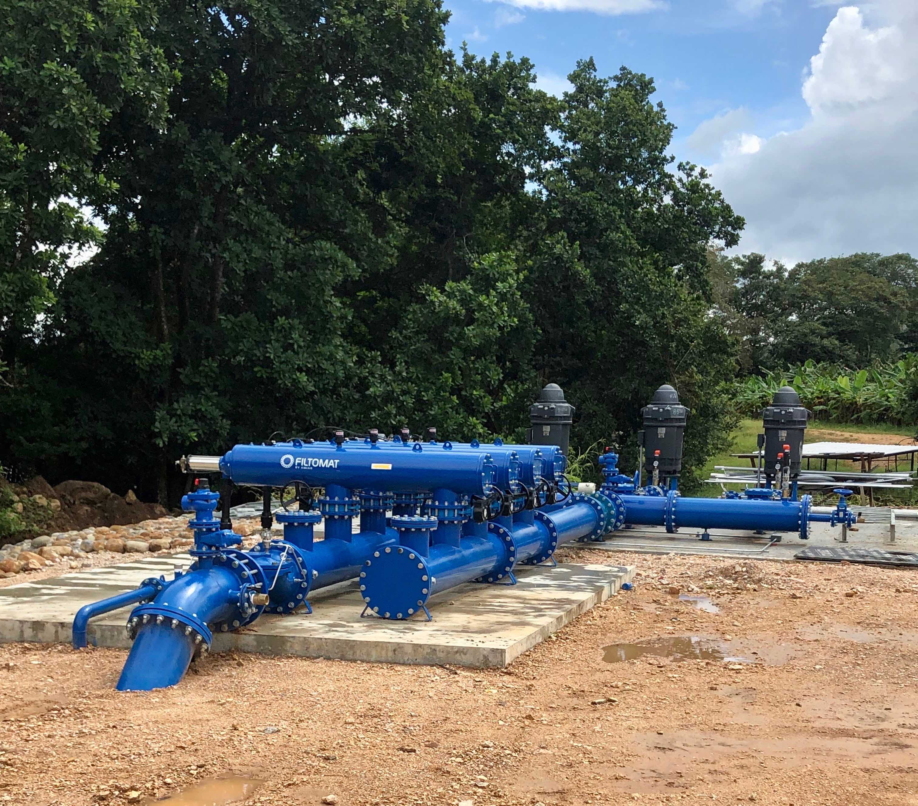 Pumping station at organic farm in Panama. Real Estate Educator and Investor Evie Brooks continues to see a high interest in smart farming investments in Panama during the pandemic.