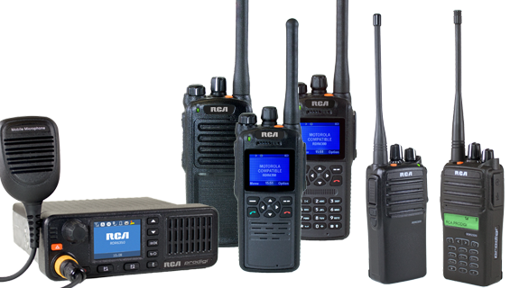 The RCA Communications Systems family of two-way radios.
