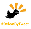 #DefeatByTweet Logo