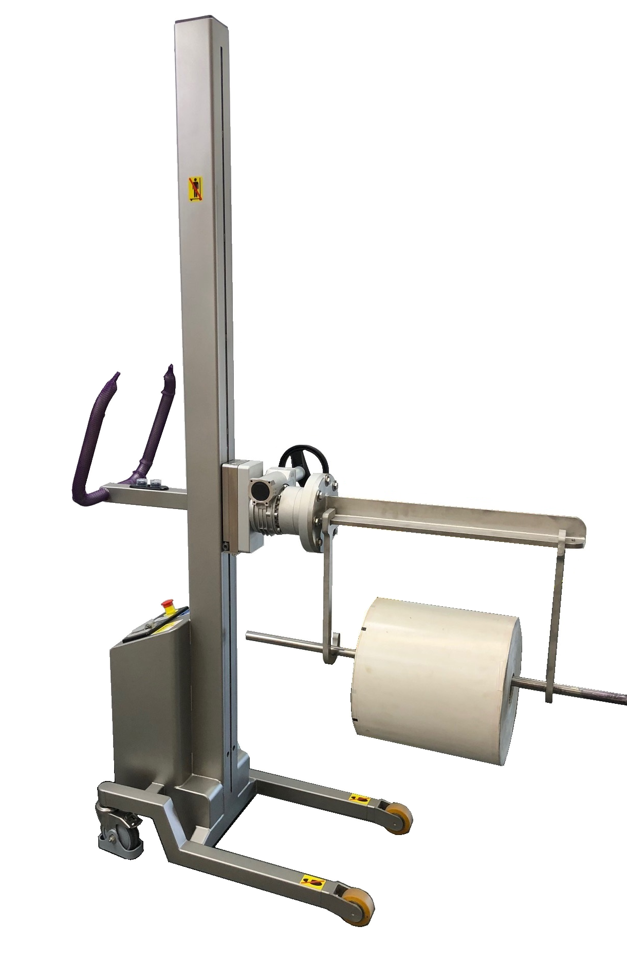 Suspended Cradle Attachment for Handling Horizontal Rolls