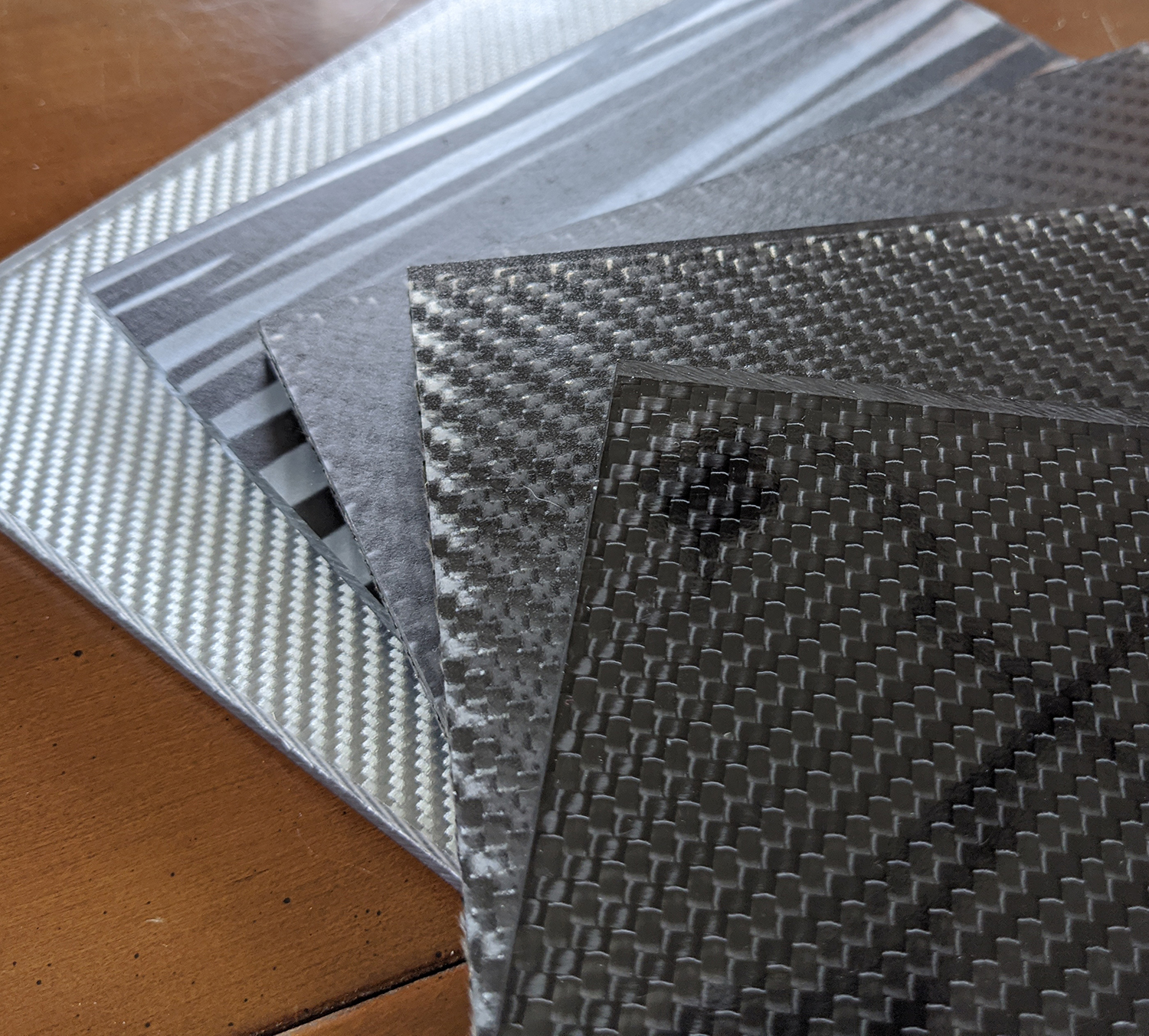 RWC Carbon Fiber Architectural Panel Fabric Samples