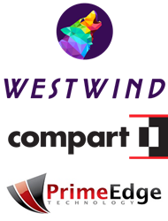 Westwind, PrimeEdge, and Compart logos