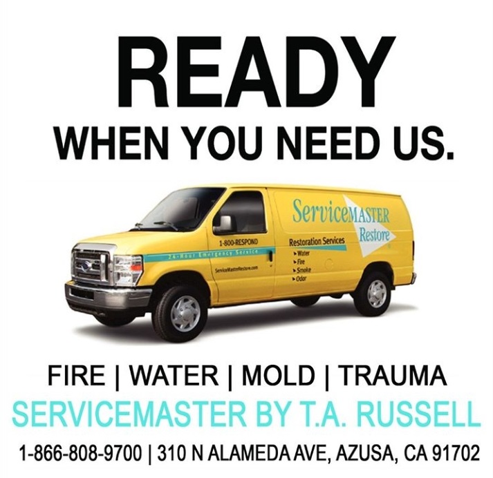 ServcieMaster by T.A. Russell provides fire, water damage, and Disaster Restoration services in southern California and all of New Mexico.