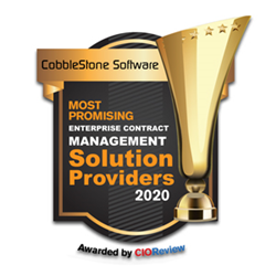 CobbleStone Software's CIOReview enterprise contract management software recognition.
