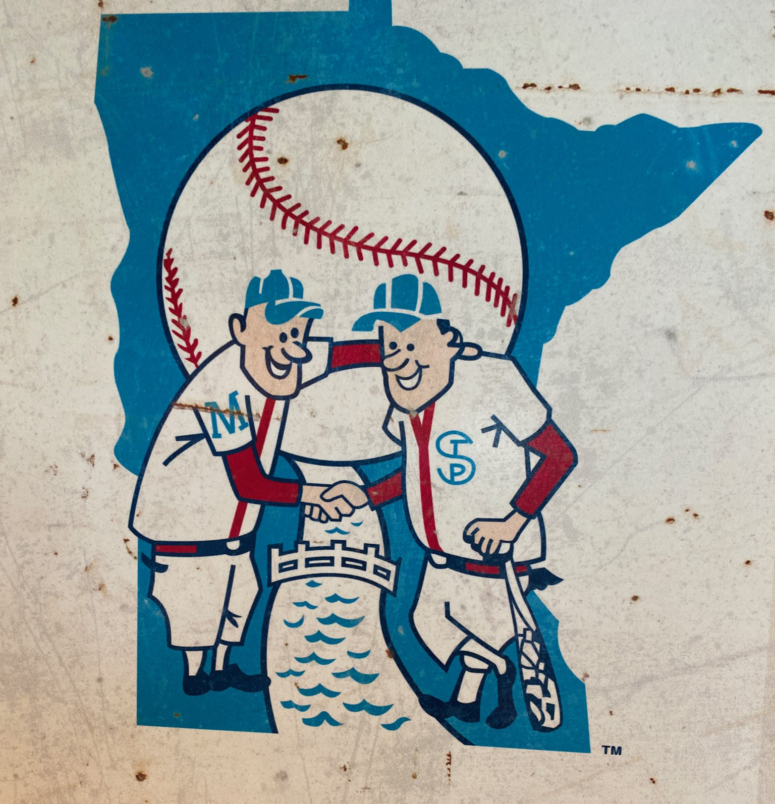 Original Minnie and Paul Twins Logo, circa 1961