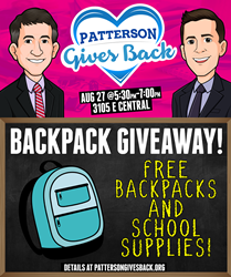 Patterson Legal Group - Wichita Backpack Giveaway