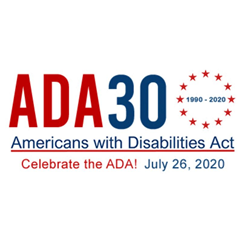 ADA 30th anniversary logo