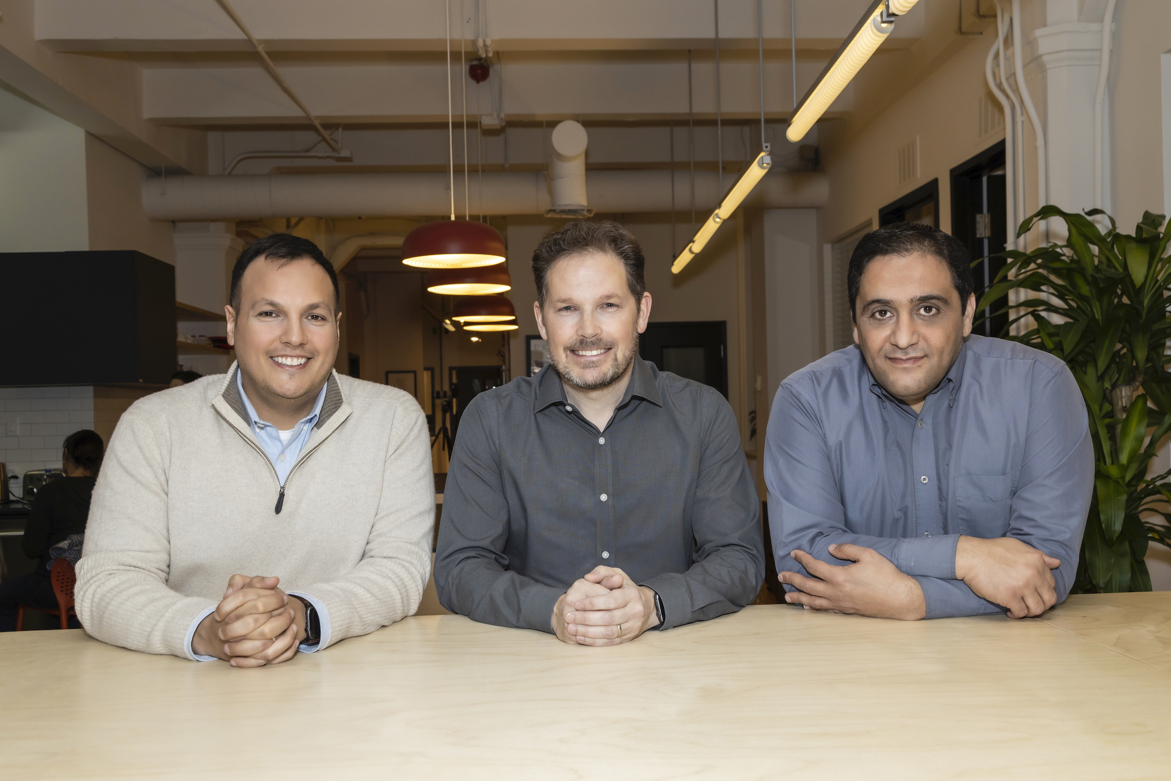 Wingocard Co-Founders Salvatore D'Agostino, Sebastien Brault and Mehdi Mehni