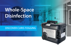 The CURIS Decontamination System for SARS-CoV-2 (COVID-19) whole area mobile virus decontamination