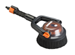 Hydroshot Adjustable Outdoor Power Scrubber (Hard Bristles) is used for vigorous cleaning of outdoor furniture, siding and other surfaces.