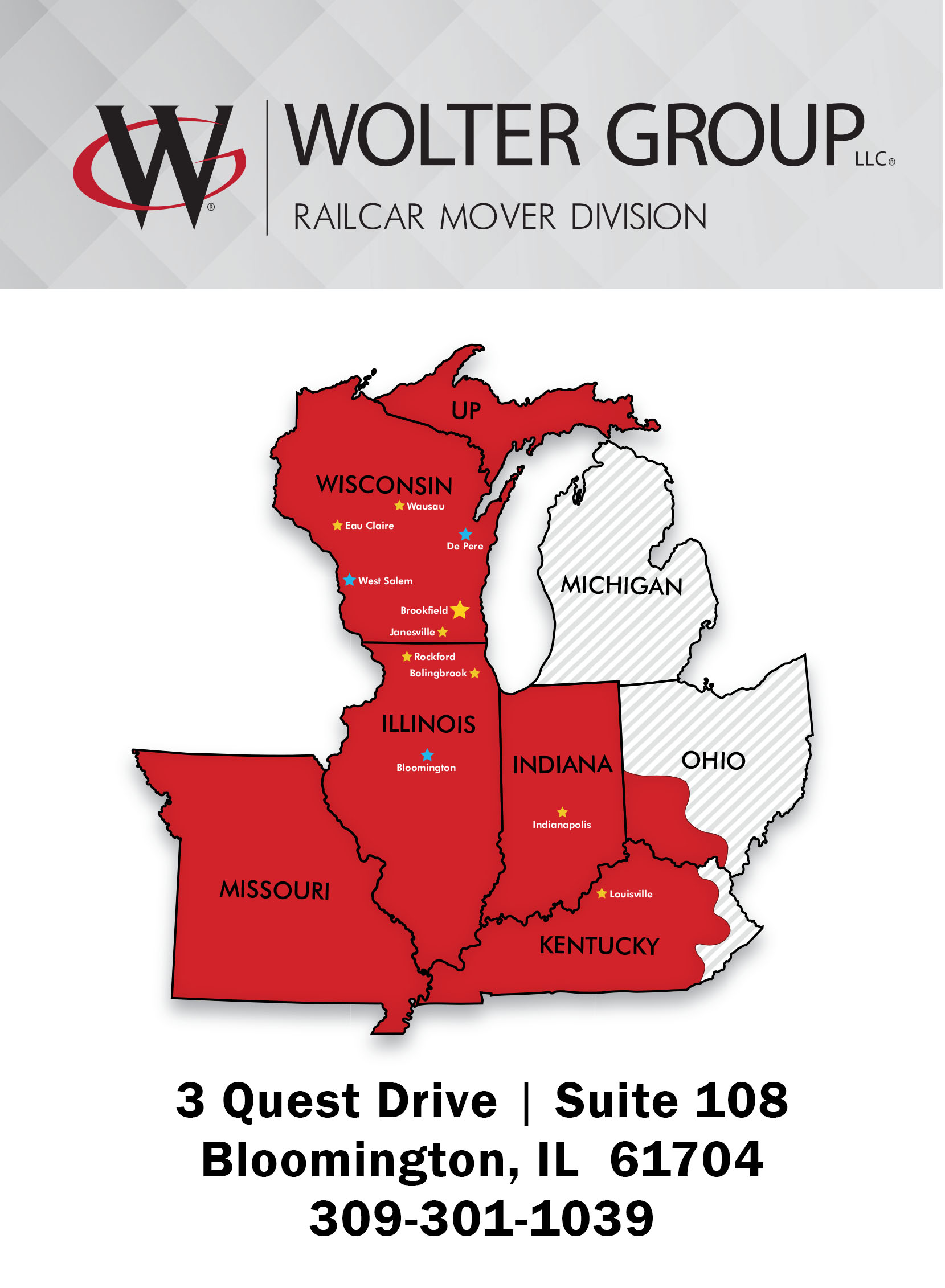 Wolter Group LLC Expands Railcar Mover Services into Bloomington IL