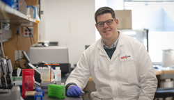 Eric Young, the Leonard P. Kinnicutt Assistant Professor of Chemical Engineering at WPI.