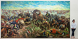 Monumental painting is the size of a wall