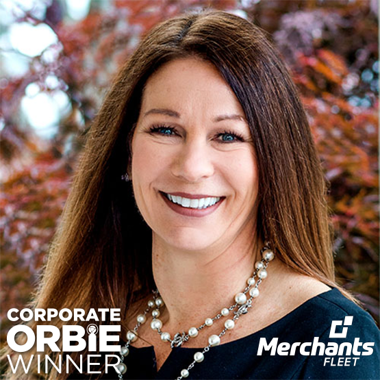 Corporate ORBIE Winner, Jeanine Charlton of Merchants Fleet