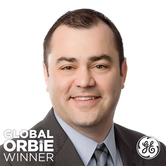 Global ORBIE Winner, Ehren Powell of GE Healthcare