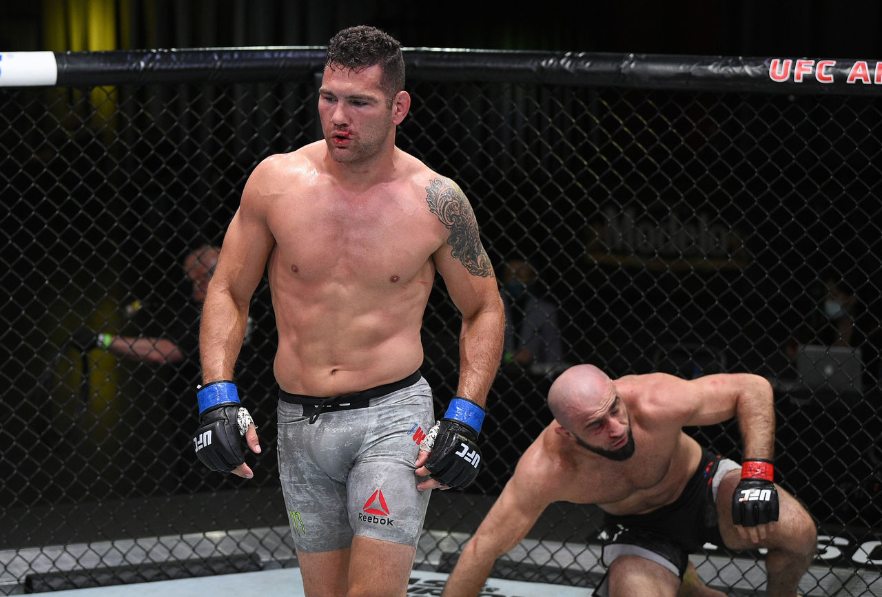 Monster Energy’s Chris “The All American” Weidman Defeats  Omari Akhmedov in Co-Main Event Fight at UFC Vegas 6 in Las Vegas