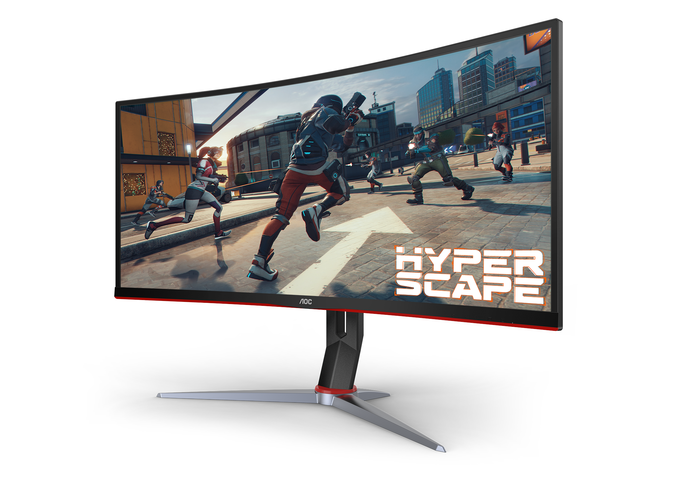 AOC CU34G2X Gaming Monitor featuring Hyper Scape