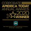 Corporate America Today Annual Awards 2020 Winner.  Websrefresh Best Web Design & Web Development Company of the Year - America, USA
