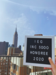 IEG revealed its inclusion in INC. 5000's list with a letter board and NYC backdrop.
