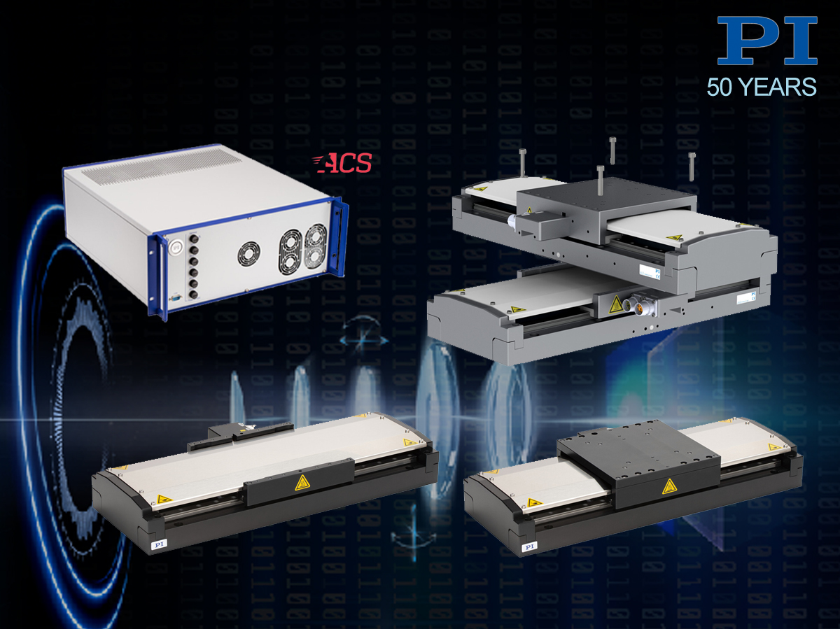Configurations of the V-817 linear stages shown with G-901 industrial motion controller