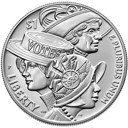 2020 Women's Suffrage Centennial Silver Dollar