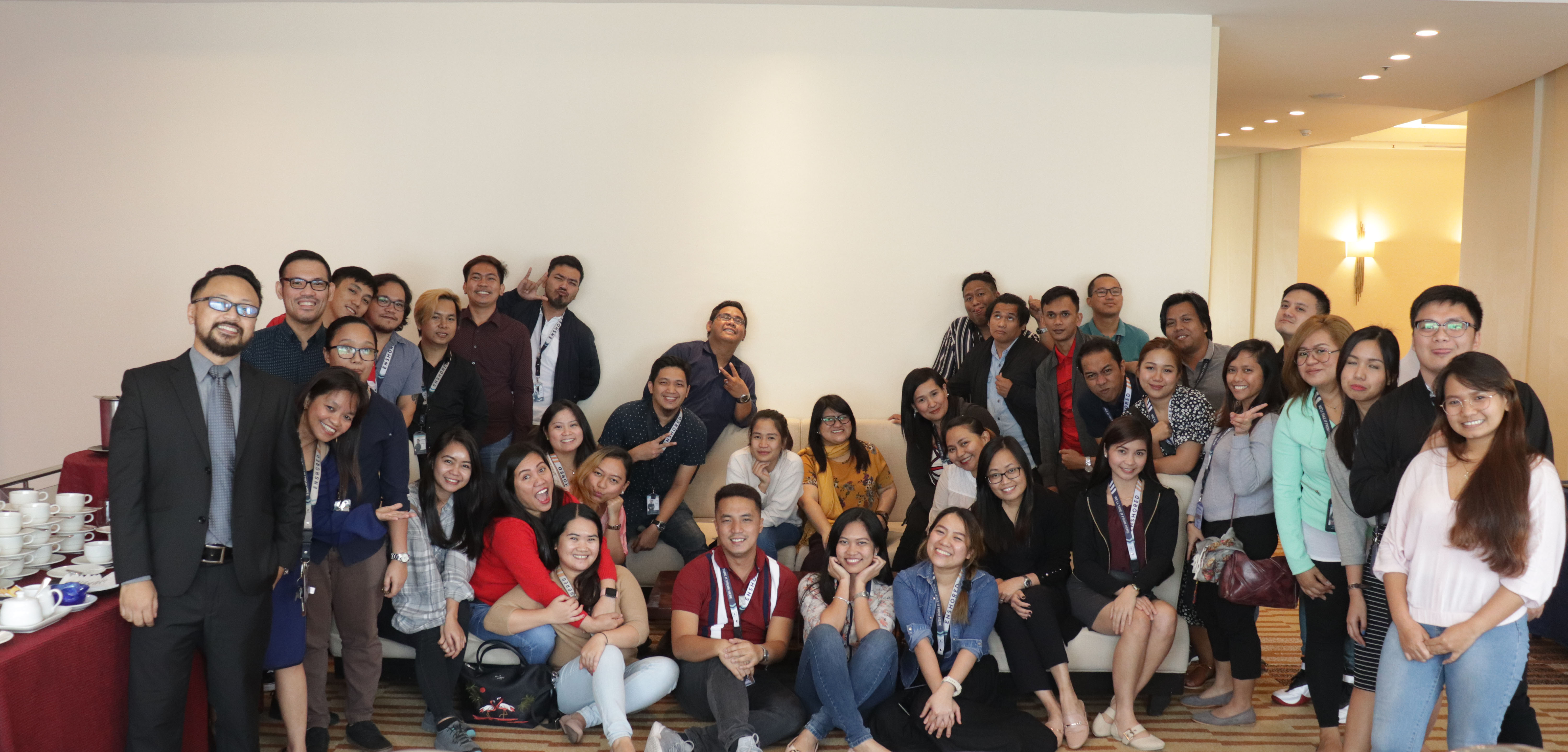 Enshored leaders during their training at Discovery Suites Manila.