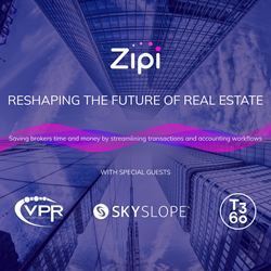 Zipi is saving brokers time and money by streamlining transactions and accounting workflows. With special guests Virtual Properties Realty, SkySlope, and T3 Sixty