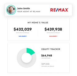 An example of a homeowner report branded for a RE/MAX agent