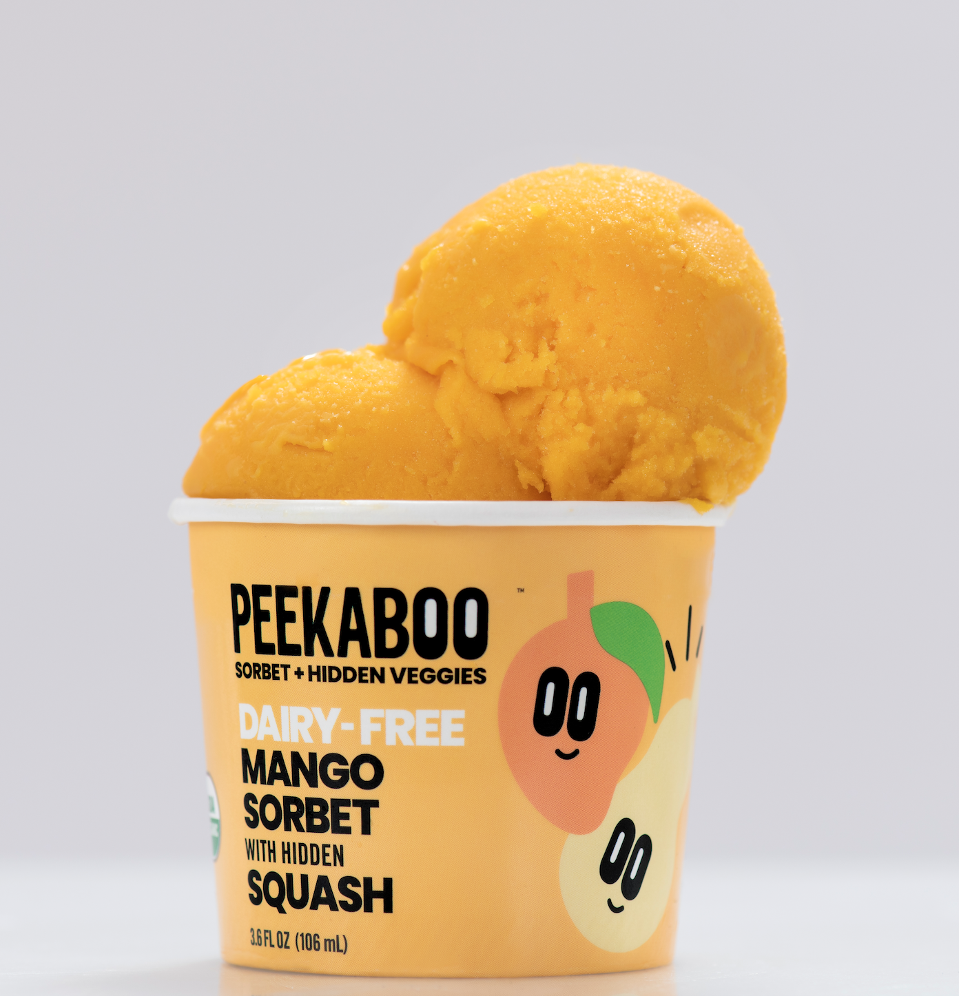 Peekaboo Mango Sorbet with Hidden Squash