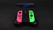 The Wireless Charging Grip automatically recharges Joy-Cons over the air when placed within a foot of the PowerSpot wireless power transmitter.
