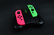 The Wireless Charging Grip charges two Joy-Cons and keeps batteries topped off for about 26 hours of gameplay on one charge.
